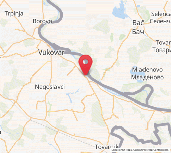 Map of Sotin, Vukovar-Sirmium