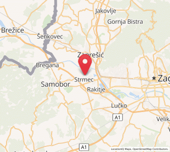 Map of Strmec, County of Zagreb