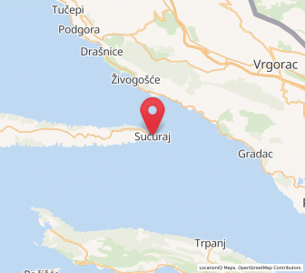 Map of Sućuraj, Split-Dalmatia