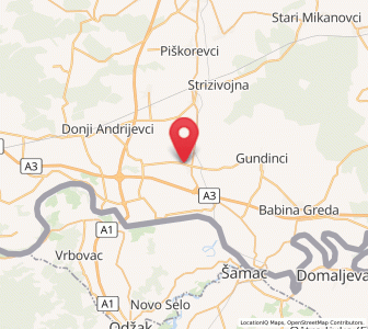 Map of Velika Kopanica, Brod-Posavina