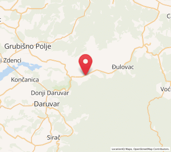 Map of Veliki Bastaji, Bjelovar-Bilogora