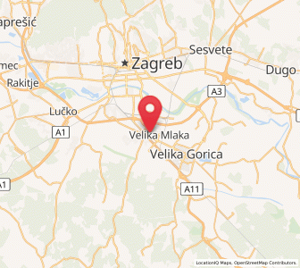 Map of Veliko Polje, City of Zagreb