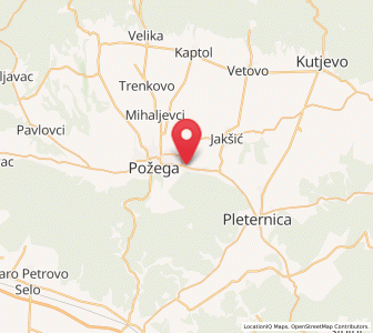 Map of Vidovci, County of Požega-Slavonia