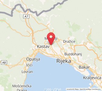 Map of Viškovo, County of Primorje-Gorski Kotar