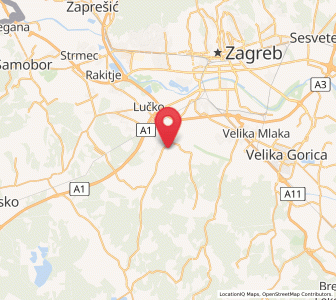 Map of Zadvorsko, City of Zagreb