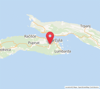 Map of Žrnovo, Dubrovnik-Neretva