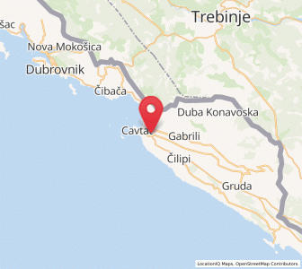 Map of Zvekovica, Dubrovnik-Neretva