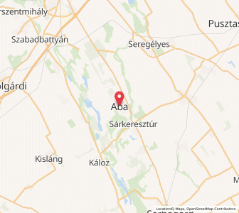 Map of Aba, Fejér