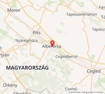 Map of Albertirsa, Pest