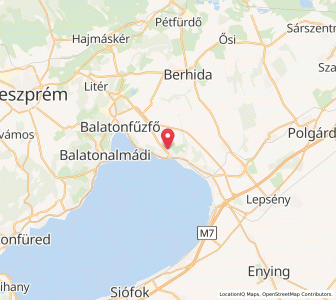 Map of Balatonkenese, Veszprém
