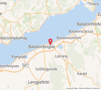 Map of Balatonlelle, Somogy
