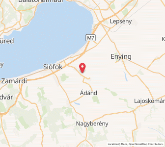 Map of Balatonszabadi, Somogy