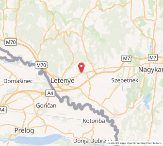 Map of Becsehely, Zala