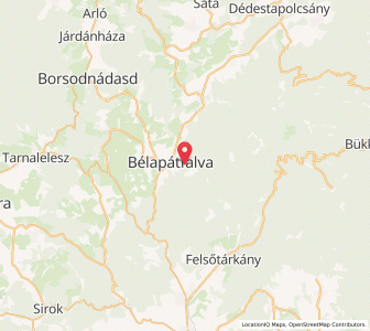 Map of Bélapátfalva, Heves