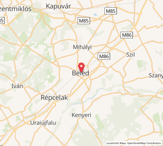 Map of Beled, Győr-Moson-Sopron