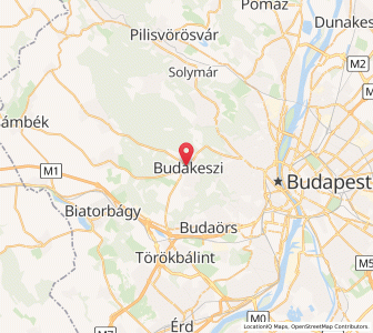 Map of Budakeszi, Pest