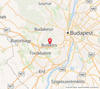 Map of Budaörs, Pest