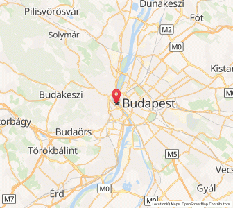 Map of Budapest District I