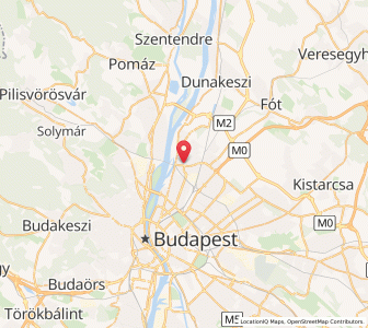 Map of Budapest District IV