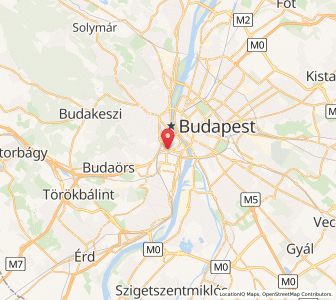 Map of Budapest District XI
