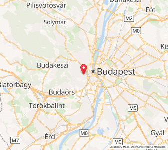 Map of Budapest District XII