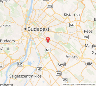 Map of Budapest District XIX