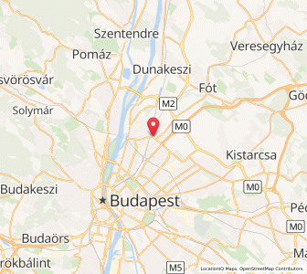 Map of Budapest District XV