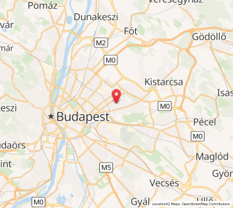 Map of Budapest District XVI