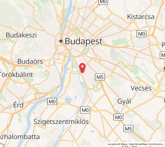 Map of Budapest District XX