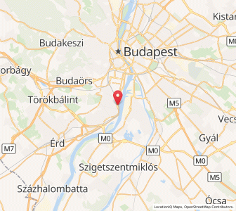 Map of Budapest District XXII