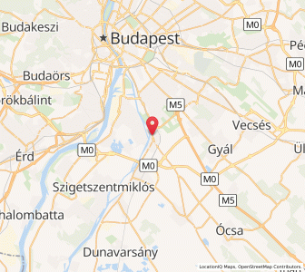 Map of Budapest District XXIII