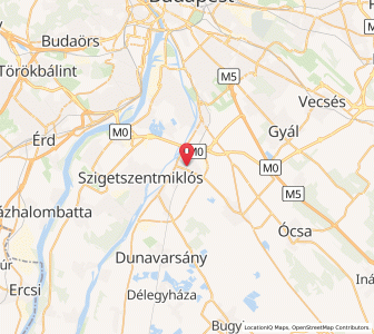 Map of Dunaharaszti, Pest