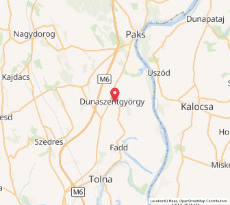 Map of Dunaszentgyörgy, Tolna