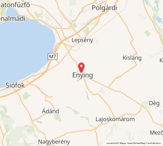 Map of Enying, Fejér