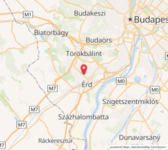 Map of Érd, Pest