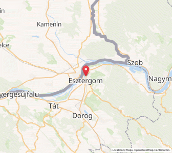 Map of Esztergom, Komárom-Esztergom