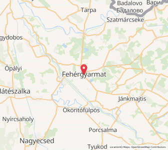 Map of Fehérgyarmat, Szabolcs-Szatmár-Bereg