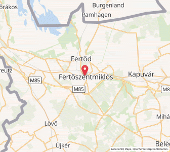 Map of Fertőszentmiklós, Győr-Moson-Sopron