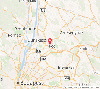 Map of Fót, Pest