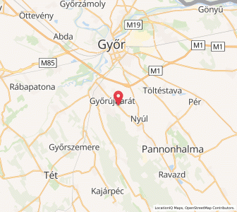 Map of Győrújbarát, Győr-Moson-Sopron