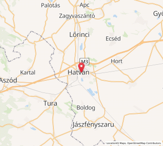 Map of Hatvan, Heves