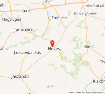 Map of Heves