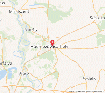 Map of Hódmezővásárhely, Csongrád-Csanád