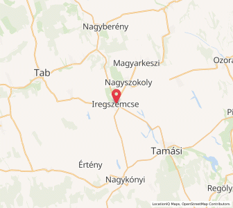 Map of Iregszemcse, Tolna