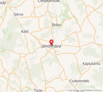 Map of Jánosháza, Vas