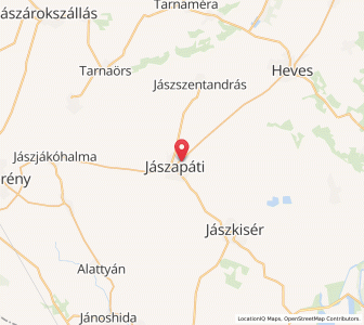 Map of Jászapáti, Jász-Nagykun-Szolnok
