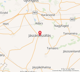 Map of Jászárokszállás, Jász-Nagykun-Szolnok