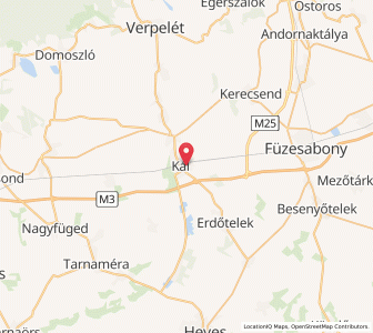 Map of Kál, Heves