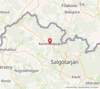 Map of Karancslapujtő, Nógrád