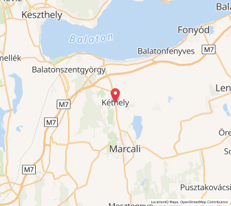 Map of Kéthely, Somogy